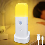 Intelligent infrared human body sensor light, LED sensor light, night light, dimming, USB charging, bedroom bedside lamp - V.I.P Digital Presence
