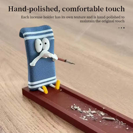 Towelie Servietsky Incense Stick Holder, realistic handmade crafts, home decor, ideal for meditation and yoga. - V.I.P Digital Presence