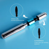 2 in 1 double ended 4d silk fiber mascara waterproof quick drying mascara for eyelash extension black thick eyelashes makeup cosmetics - V.I.P Digital Presence