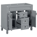 36'' Bathroom Vanity without Top Sink Cabinet only Modern Bathroom Storage Cabinet with 2 Soft Closing Doors and 2 Drawers - V.I.P Digital Presence