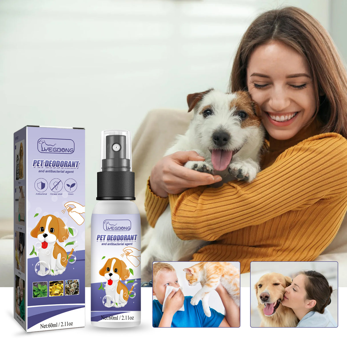 Pet Deodorant Spray To Remove Odors, Dogs And Cats To Remove Urine Odor Body Odor Feces Smell Clean Air - V.I.P Digital Presence