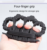 Finger Knuckle Four-Finger Boxing Glove Self-Defense Tool Weapon Ring Hand Clip Fist Clip Anti-Wolf Device - V.I.P Digital Presence