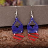 US Flag Pattern Acrylic Earrings - V.I.P Digital Presence