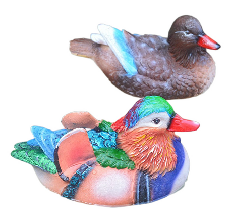 Floating Mandarin Duck Landscape Resin Decoration - V.I.P Digital Presence