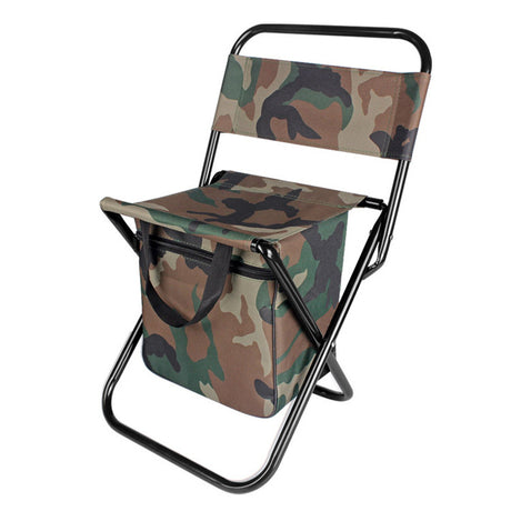 Outdoor Camping Folding Chair with Storage Backrest and Carrying Bag for Art Students' Sketching - V.I.P Digital Presence