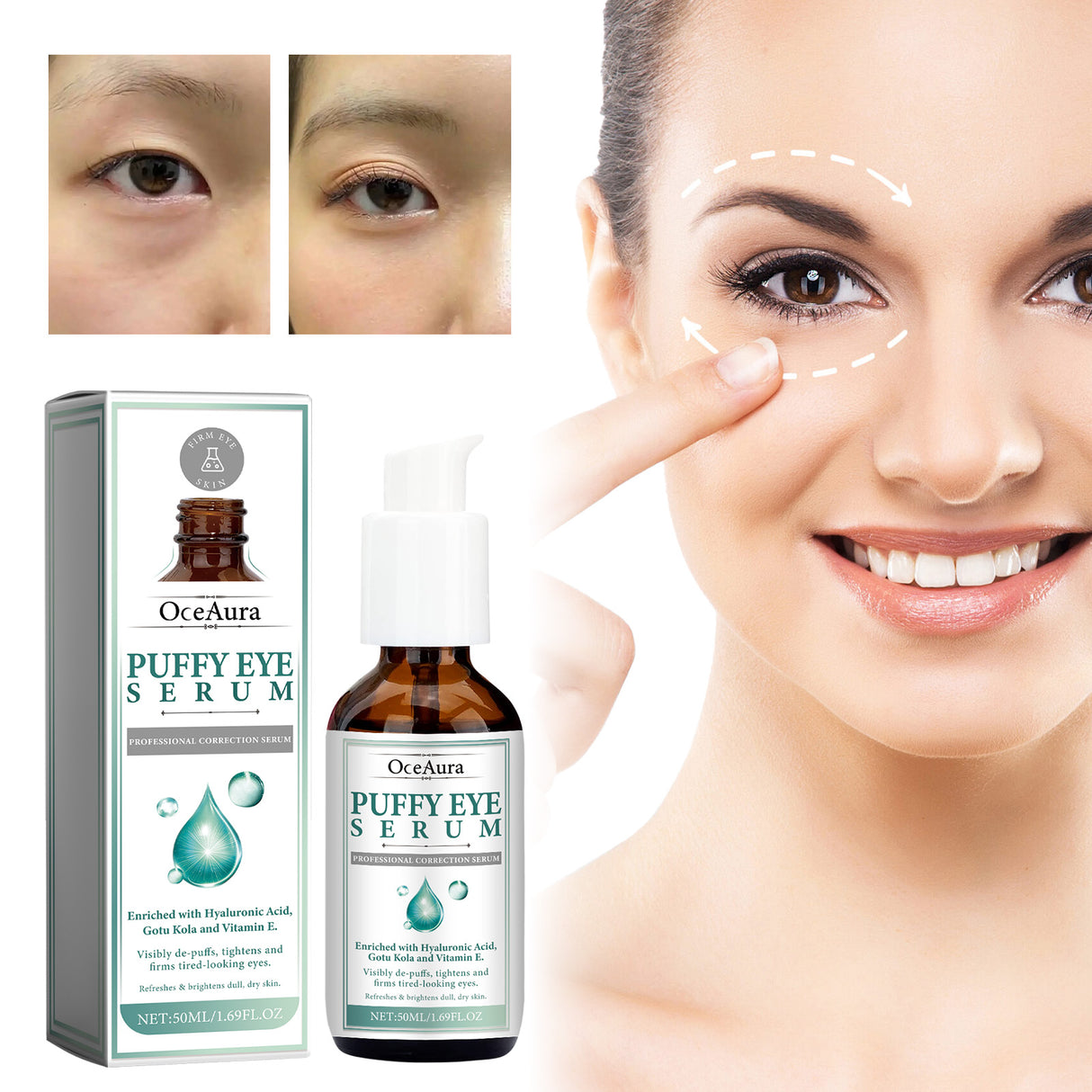 Puffy Eye Serum, Repair Essence Refreshing Hydrating Firming Brightens The Nicotinamide - V.I.P Digital Presence