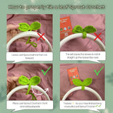 Cute Knitted Crochet Leaf Sprout - Lucky Handmade Multi-Functional Crochet Accessories Ideal Bookmark for Bookworms (Green) - V.I.P Digital Presence