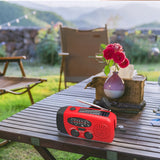Portable multi - func hand - crank, emergency gen, solar radio, shockproof, FM/AM/WB/NOAA, power bank - V.I.P Digital Presence