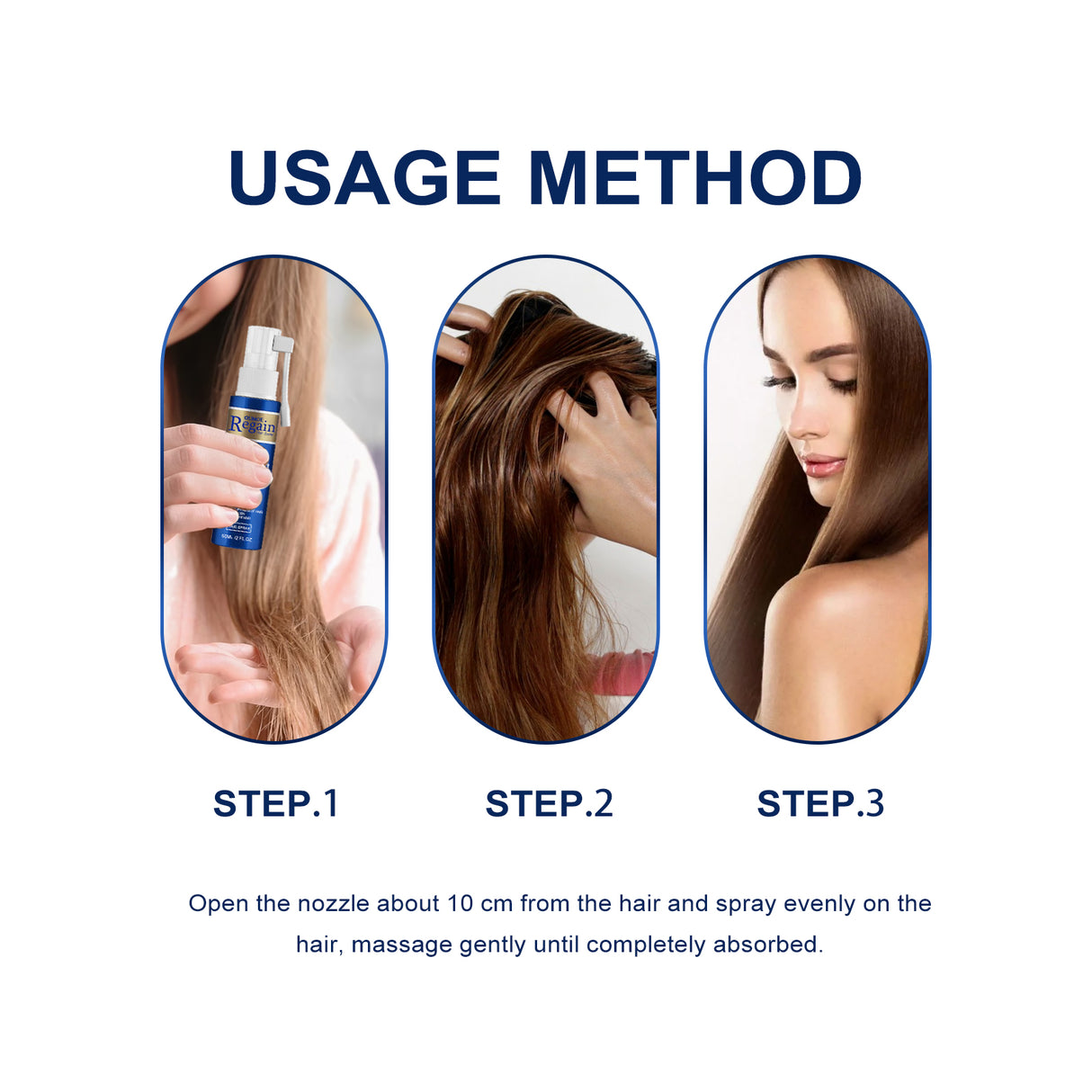Regain Hair Spray, Moisturize And Repair Dry Hair And Frizz, Strengthen Hair And Prevent Hair Loss - V.I.P Digital Presence