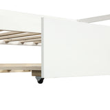Daybed with Trundle Frame Set Twin Size White