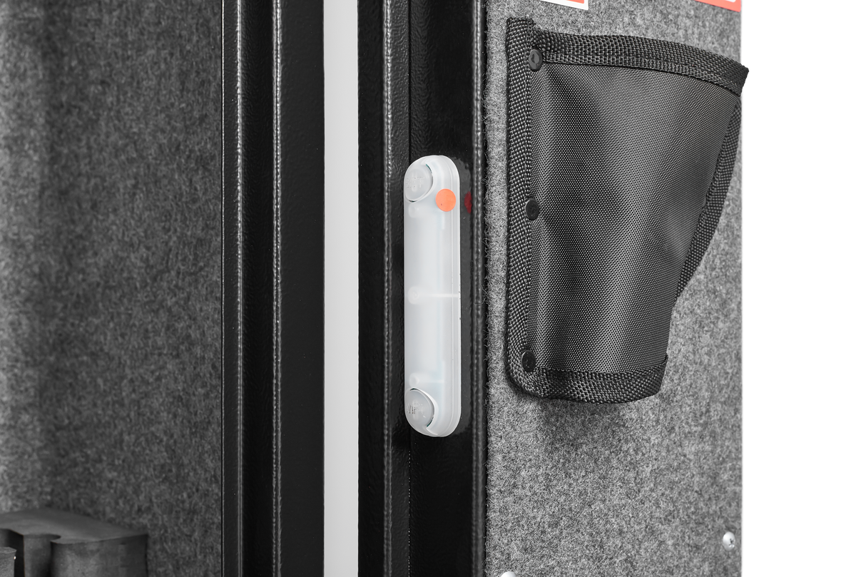 5 gun safes with 3 pistol pockets, quick access biometric adjustable heavy-duty gun rack mounted gun safes - V.I.P Digital Presence