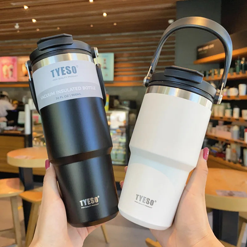 Large capacity portable insulated cup car mounted coffee cup 304 stainless steel - V.I.P Digital Presence