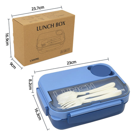 Student Japanese sealed four-compartment plastic lunch box bento box microwaveable lunch box - V.I.P Digital Presence