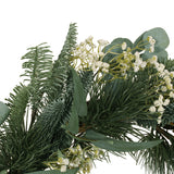 30IN Eucalyptus leaves, pine twigs, stars wreath - V.I.P Digital Presence