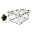 IGT Stainless Steel Folding Basket: Drain & Wash, Ideal Camping Table Accessory. - V.I.P Digital Presence