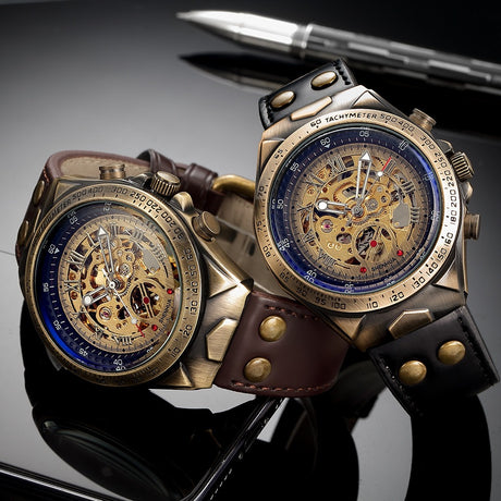 SHENHUA Men's Fashion Hollow out Watch Antique Fully Automatic Mechanical Watch - V.I.P Digital Presence