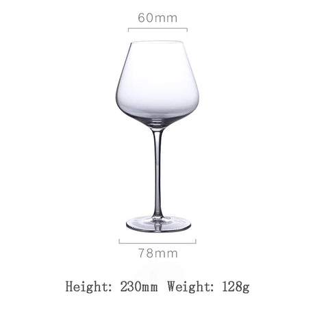 Black and Red Bow Tie Burgundy Wine Glass Pot Belly Home Kitchen Light Luxury Lead-free Crystal Color Glass Wine Original Goblet - V.I.P Digital Presence