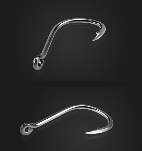 Rompin 50Pcs/box Size #2-15 High Carbon Steel Circle Owner Fishing Hooks - V.I.P Digital Presence