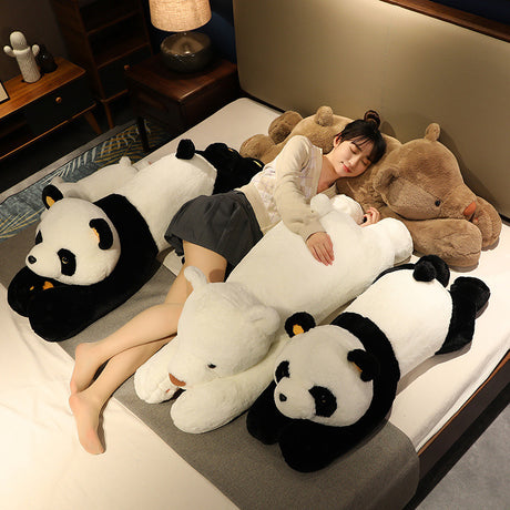 Lying down polar bear plush toy panda doll sleeping pillow doll - V.I.P Digital Presence