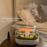 Smart Cool Mist Raindrop Air Humidifier for Garden Landscape Christmas Tree White Noise Oil Aroma Diffuser Portable - V.I.P Digital Presence