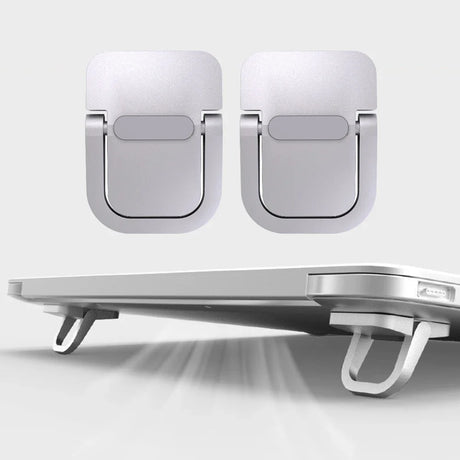 Mini Foldable Laptop Stand, Portable Computer Keyboard , Self-Adhesive Invisible Notebook Stand and Keyboard Lift for Desk - V.I.P Digital Presence