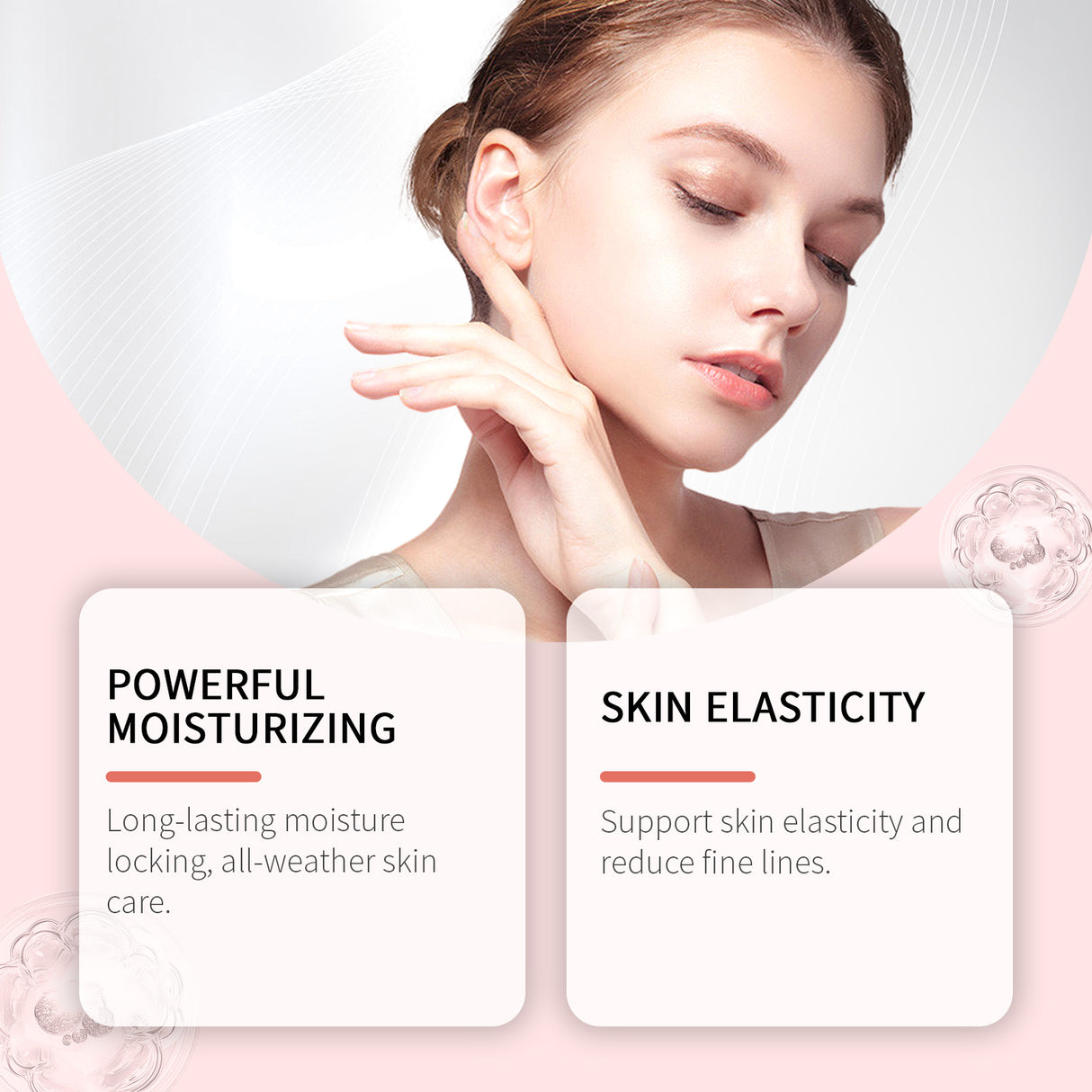 Moisturizing Cream Lightens Fine Lines, Brightens Skin, Moisturizes Tender Skin And Improves Skin Quality