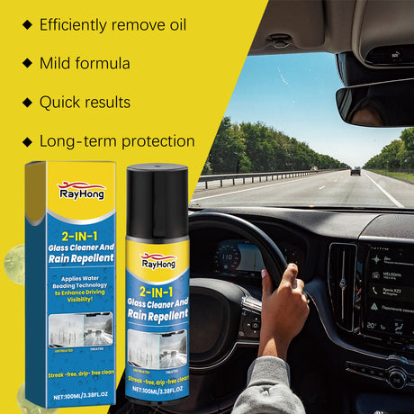Auto Glass Cleaning Anti-Fog 2-In-1 Windshield Cleaning Brightening Oil Film Anti-Fogging Agent - V.I.P Digital Presence