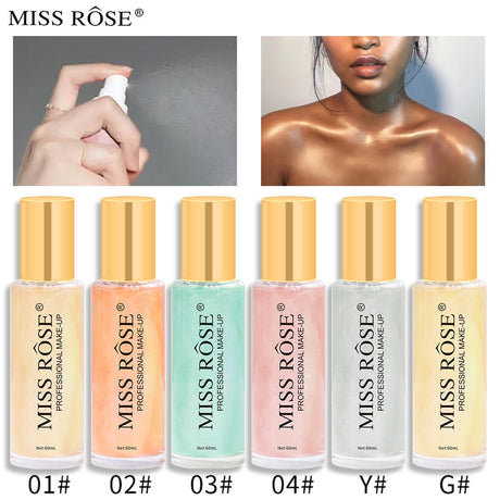 Quicksand Liquid Body Glitter Spray Waterproof Sweat Resistant Makeup Free Pearlescent Brighten And Highlight Spray - V.I.P Digital Presence