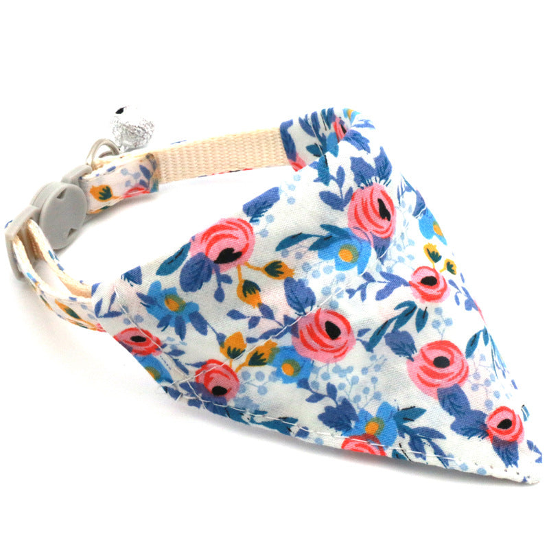 Pet Bandana Pet Collar Daisy Small Floral Sunflower Triangle Scarf for Cats and Dogs - V.I.P Digital Presence