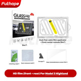 Futhope Tempered Glass Screen Protector For Tesla Model 3 Highland Y 2021-2024 Matte Glare HD Center Control Film Protection - V.I.P Digital Presence