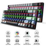 New 68 key RGB luminous esports game with blue and red axis mechanical keyboard laptop MAC 60% - V.I.P Digital Presence