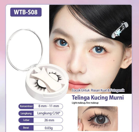 Natural Thick Portable Adhesive Free Eyelash Magnetic Suction Eyelash Style - V.I.P Digital Presence