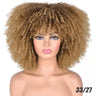 Female Hair African Small Curly Hair Explosion Head Black Chemical Fiber Wig Full Head Set - V.I.P Digital Presence