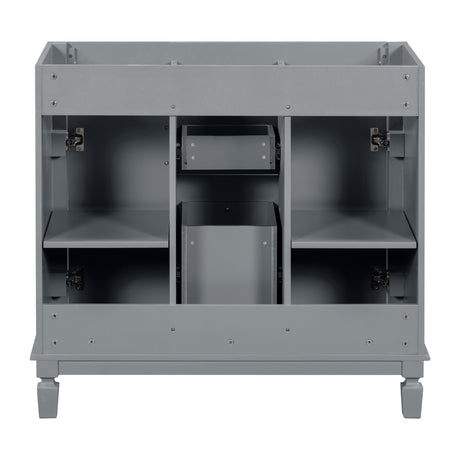 36'' Bathroom Vanity without Top Sink Cabinet only Modern Bathroom Storage Cabinet with 2 Soft Closing Doors and 2 Drawers - V.I.P Digital Presence