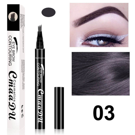 CmaaDu 4 head eyebrow pencil four point eyebrow pencil easy to dry - V.I.P Digital Presence
