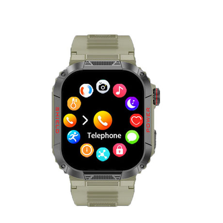 Three proof outdoor sports watch IP68 waterproof Bluetooth call health monitoring low-power TK25 smart watch - V.I.P Digital Presence
