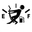 10CM*14CM Funny Car Stickers High Gas Consumption Decal Fuel Gage Empty Stickers Vinyl JDM Car Stickers Car Styling - V.I.P Digital Presence