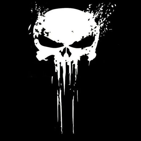 10CMX15CM PUNISHER Skull BLOOD Vinyl Car Decals Stickers Motorcycles Decoration Black/Silver C1-3140 - V.I.P Digital Presence