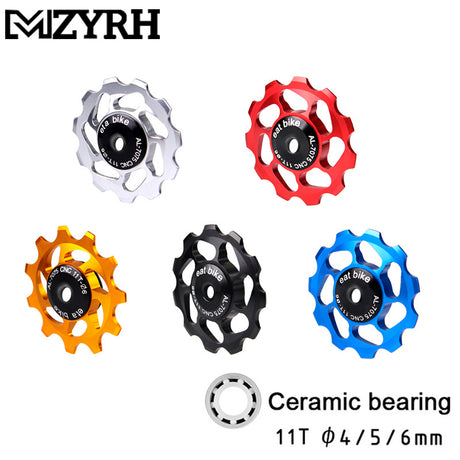 Mountain Bike Transmission Rear Dial Guide Wheel Ceramic Perlin Guide Wheel 11T Tooth Aluminum Alloy Tension Wheel - V.I.P Digital Presence