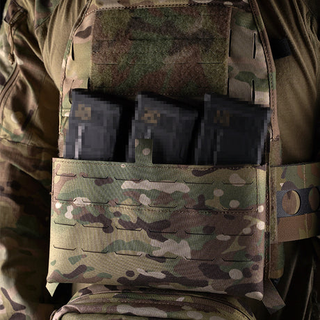 WoSporT can accommodate three 5.56 (or two 7.62) inner pockets with built-in function cover camouflage front panel - V.I.P Digital Presence