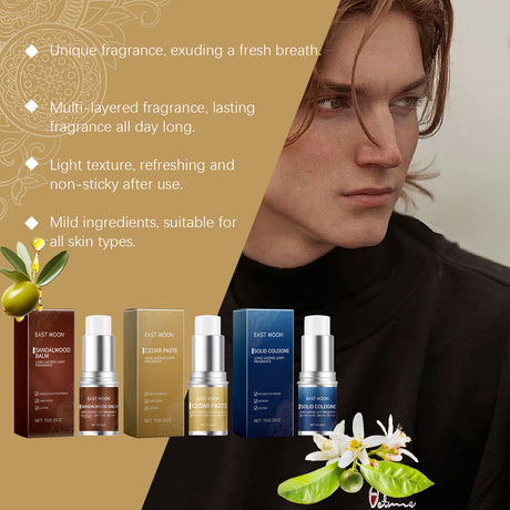 Men's Balm Stick Refreshing Non-Sticky Long Lasting Fragrance For Men Charm Balm Applicator - V.I.P Digital Presence