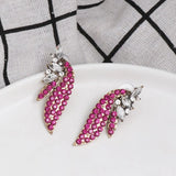 Alloy Glass Stone Stud Earrings - V.I.P Digital Presence