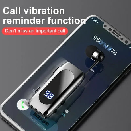 Business Sports Telescopic Cable Collar Clip 5.2 Smart Mini Bluetooth Earphones - V.I.P Digital Presence