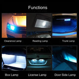 10PCS Led Car DC 12v Lampada Light T10 5050 Super White 194 168 w5w T10 Led Parking Bulb Auto Wedge Clearance Lamp - V.I.P Digital Presence
