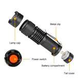 Zoomable LED UV Flashlight SK68 Violet Light 1200LM Adjustable Focus 3 Modes  Lamp Used By AA Or 14500 Battery(365nm) - V.I.P Digital Presence