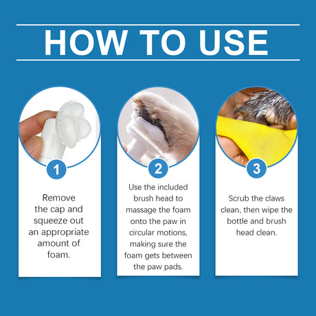 Pet Paw Cleaner Deep Wash Feet For Dogs And Cats Soles And Pads Care Foam - V.I.P Digital Presence