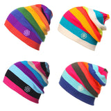 Outdoor Beanies Cap Casual Striped Knitted Hat Headwear Snowboarding Skiing Skating Cycling Apparel Accessories - V.I.P Digital Presence
