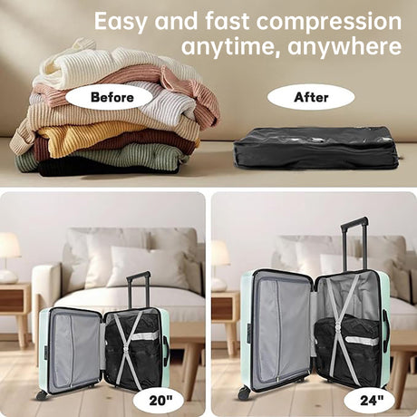 Travel essentials: Vacuum bags, luggage, clothes boxes, packing bags, accessories, compression cubes - V.I.P Digital Presence