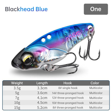 1PCS 3.5g/5g/7g/10g/15g VIB Fishing Lure – Rattlesnake Iron Jig, long-cast hard lure for predatory fish. - V.I.P Digital Presence