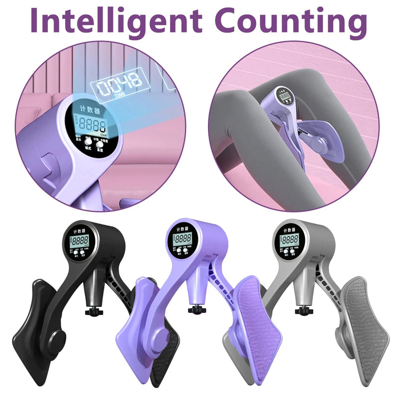 Digital Counter Hip Trainer Leg Trainers Pelvic Floor Muscle Strength Adjustable Leg Exerciser Inner Thigh Fitness Equipment - V.I.P Digital Presence